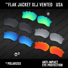 Load image into Gallery viewer, Anti Scratch Polarized Replacement Lenses for-Oakley Flak Jacket XLJ Vented Opt
