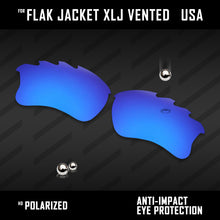 Load image into Gallery viewer, Anti Scratch Polarized Replacement Lenses for-Oakley Flak Jacket XLJ Vented Opt