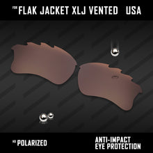Load image into Gallery viewer, Anti Scratch Polarized Replacement Lenses for-Oakley Flak Jacket XLJ Vented Opt