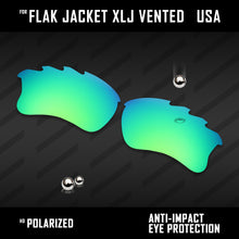 Load image into Gallery viewer, Anti Scratch Polarized Replacement Lenses for-Oakley Flak Jacket XLJ Vented Opt