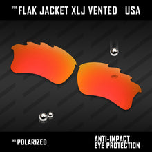 Load image into Gallery viewer, Anti Scratch Polarized Replacement Lenses for-Oakley Flak Jacket XLJ Vented Opt