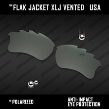 Load image into Gallery viewer, Anti Scratch Polarized Replacement Lenses for-Oakley Flak Jacket XLJ Vented Opt