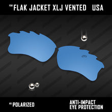 Load image into Gallery viewer, Anti Scratch Polarized Replacement Lenses for-Oakley Flak Jacket XLJ Vented Opt