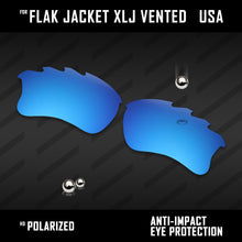 Load image into Gallery viewer, Anti Scratch Polarized Replacement Lenses for-Oakley Flak Jacket XLJ Vented Opt