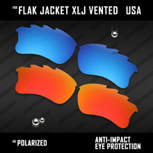 Load image into Gallery viewer, Anti Scratch Polarized Replacement Lenses for-Oakley Flak Jacket XLJ Vented Opt