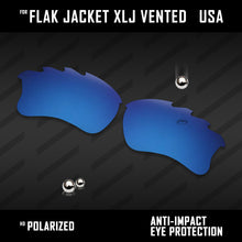 Load image into Gallery viewer, Anti Scratch Polarized Replacement Lenses for-Oakley Flak Jacket XLJ Vented Opt