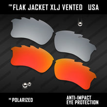 Load image into Gallery viewer, Anti Scratch Polarized Replacement Lenses for-Oakley Flak Jacket XLJ Vented Opt