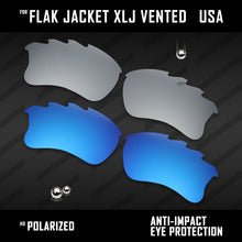 Load image into Gallery viewer, Anti Scratch Polarized Replacement Lenses for-Oakley Flak Jacket XLJ Vented Opt