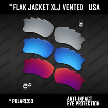 Load image into Gallery viewer, Anti Scratch Polarized Replacement Lenses for-Oakley Flak Jacket XLJ Vented Opt