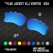 Load image into Gallery viewer, Anti Scratch Polarized Replacement Lenses for-Oakley Flak Jacket XLJ Vented Opt