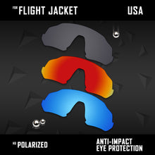 Load image into Gallery viewer, Anti Scratch Polarized Replacement Lenses for-Oakley Flight Jacket OO9401 Opt