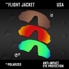 Load image into Gallery viewer, Anti Scratch Polarized Replacement Lenses for-Oakley Flight Jacket OO9401 Opt