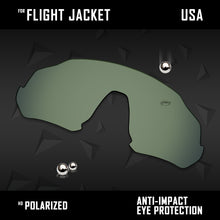 Load image into Gallery viewer, Anti Scratch Polarized Replacement Lenses for-Oakley Flight Jacket OO9401 Opt