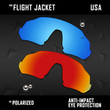 Load image into Gallery viewer, Anti Scratch Polarized Replacement Lenses for-Oakley Flight Jacket OO9401 Opt