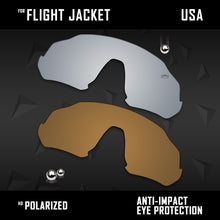 Load image into Gallery viewer, Anti Scratch Polarized Replacement Lenses for-Oakley Flight Jacket OO9401 Opt