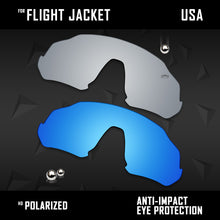 Load image into Gallery viewer, Anti Scratch Polarized Replacement Lenses for-Oakley Flight Jacket OO9401 Opt