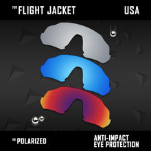 Load image into Gallery viewer, Anti Scratch Polarized Replacement Lenses for-Oakley Flight Jacket OO9401 Opt