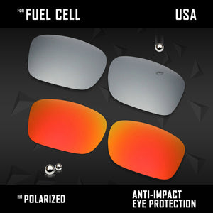 Anti Scratch Polarized Replacement Lenses for-Oakley Fuel Cell OO9096 Options