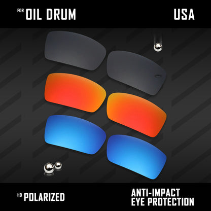 Anti Scratch Polarized Replacement Lenses for-Oakley Gascan OO9014 Options