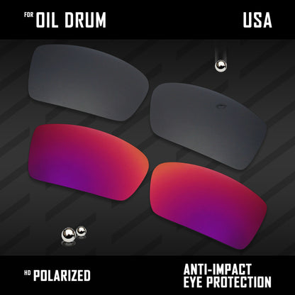 Anti Scratch Polarized Replacement Lenses for-Oakley Gascan OO9014 Options