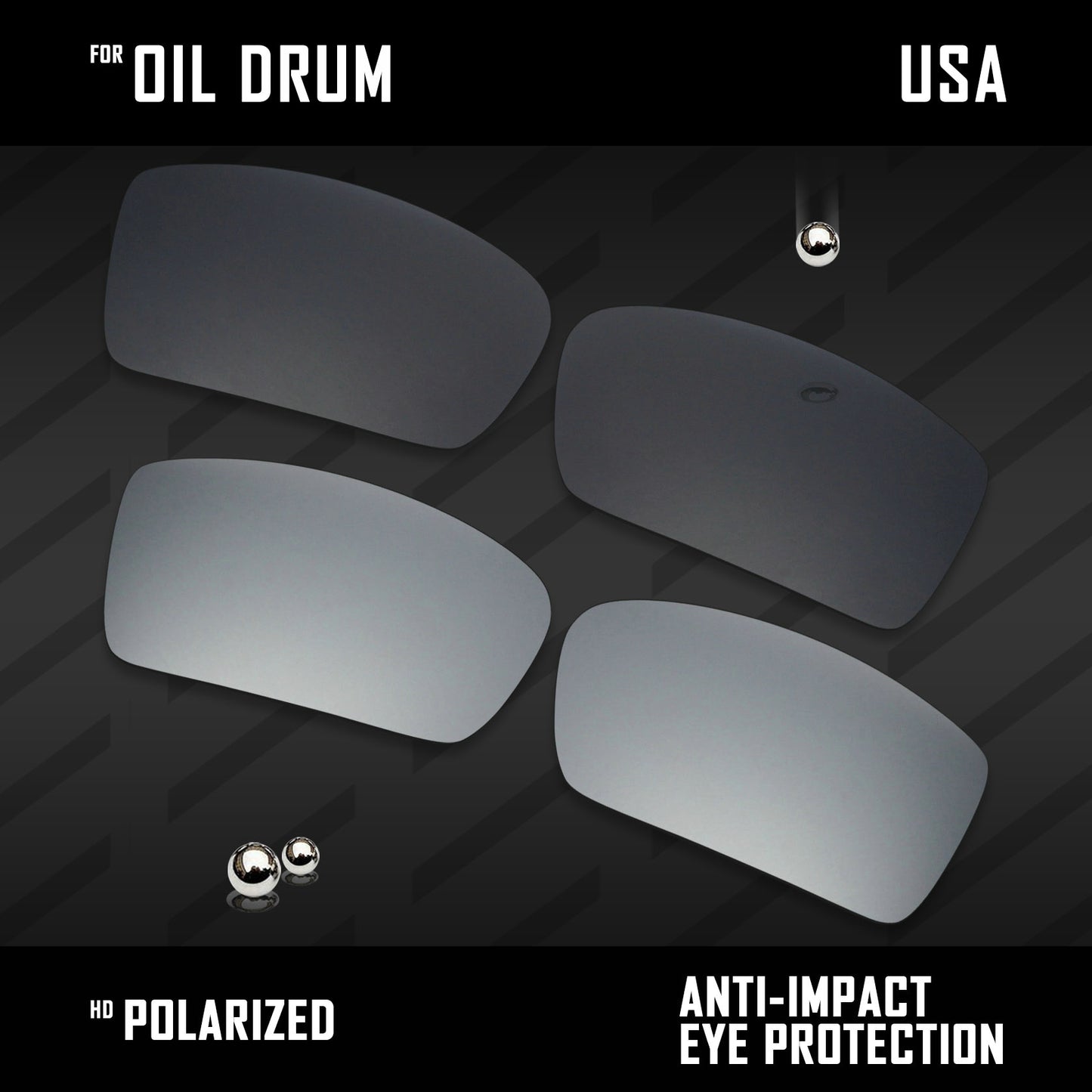 Anti Scratch Polarized Replacement Lenses for-Oakley Gascan OO9014 Options