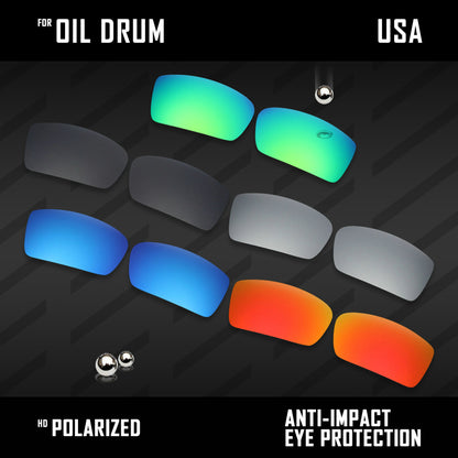 Anti Scratch Polarized Replacement Lenses for-Oakley Gascan OO9014 Options