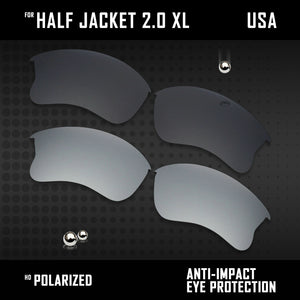 Anti Scratch Polarized Replacement Lens for-Oakley Half Jacket 2.0 XL OO9154 Opt