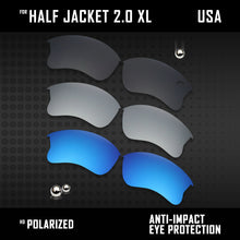 Load image into Gallery viewer, Anti Scratch Polarized Replacement Lens for-Oakley Half Jacket 2.0 XL OO9154 Opt