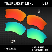Load image into Gallery viewer, Anti Scratch Polarized Replacement Lens for-Oakley Half Jacket 2.0 XL OO9154 Opt