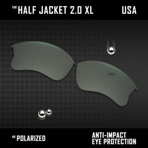 Anti Scratch Polarized Replacement Lens for-Oakley Half Jacket 2.0 XL OO9154 Opt