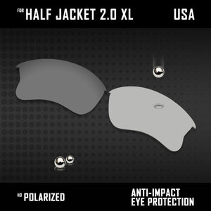 Anti Scratch Polarized Replacement Lens for-Oakley Half Jacket 2.0 XL OO9154 Opt