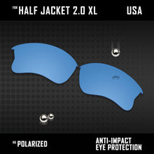 Load image into Gallery viewer, Anti Scratch Polarized Replacement Lens for-Oakley Half Jacket 2.0 XL OO9154 Opt