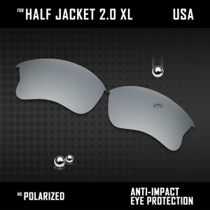 Anti Scratch Polarized Replacement Lens for-Oakley Half Jacket 2.0 XL OO9154 Opt