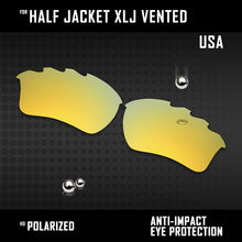 Load image into Gallery viewer, Anti Scratch Polarized Replacement Lenses for-Oakley Half Jacket XLJ Vented Opt