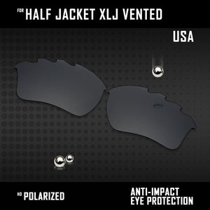 Anti Scratch Polarized Replacement Lenses for-Oakley Half Jacket XLJ Vented Opt