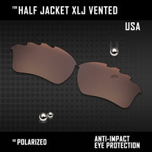 Load image into Gallery viewer, Anti Scratch Polarized Replacement Lenses for-Oakley Half Jacket XLJ Vented Opt