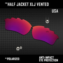 Load image into Gallery viewer, Anti Scratch Polarized Replacement Lenses for-Oakley Half Jacket XLJ Vented Opt