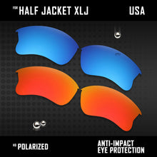 Load image into Gallery viewer, Anti Scratch Polarized Replacement Lenses for-Oakley Half Jacket XLJ Options