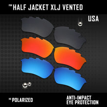 Load image into Gallery viewer, Anti Scratch Polarized Replacement Lenses for-Oakley Half Jacket XLJ Vented Opt