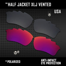 Load image into Gallery viewer, Anti Scratch Polarized Replacement Lenses for-Oakley Half Jacket XLJ Vented Opt