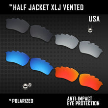 Load image into Gallery viewer, Anti Scratch Polarized Replacement Lenses for-Oakley Half Jacket XLJ Vented Opt