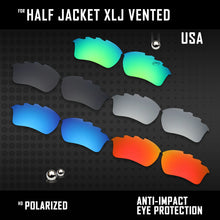 Load image into Gallery viewer, Anti Scratch Polarized Replacement Lenses for-Oakley Half Jacket XLJ Vented Opt