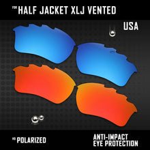Load image into Gallery viewer, Anti Scratch Polarized Replacement Lenses for-Oakley Half Jacket XLJ Vented Opt