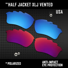 Load image into Gallery viewer, Anti Scratch Polarized Replacement Lenses for-Oakley Half Jacket XLJ Vented Opt