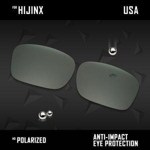 Anti Scratch Polarized Replacement Lenses for-Oakley Hijinx OO9021 Options