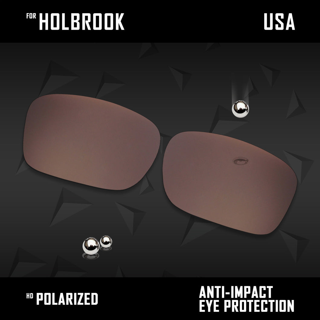 Anti Scratch Polarized Replacement Lenses for-Oakley Holbrook OO9102 Options