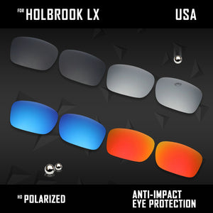 Anti Scratch Polarized Replacement Lenses for-Oakley Holbrook LX OO2048 Options