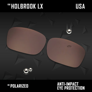 Anti Scratch Polarized Replacement Lenses for-Oakley Holbrook LX OO2048 Options