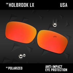 Anti Scratch Polarized Replacement Lenses for-Oakley Holbrook LX OO2048 Options