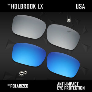 Anti Scratch Polarized Replacement Lenses for-Oakley Holbrook LX OO2048 Options